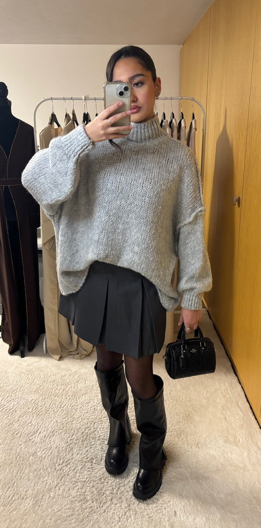 Pull Sandra gris clair