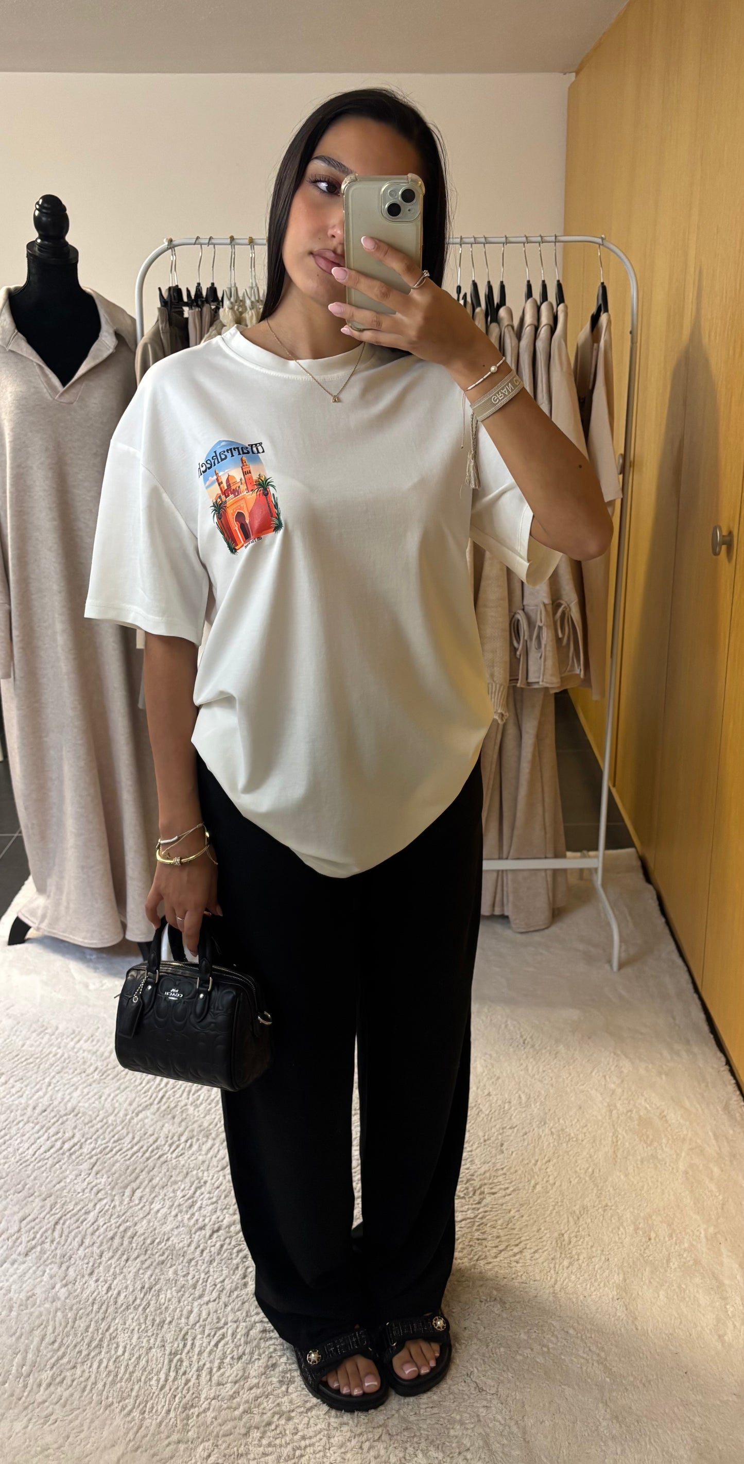 T-shirt Marrakech blanc