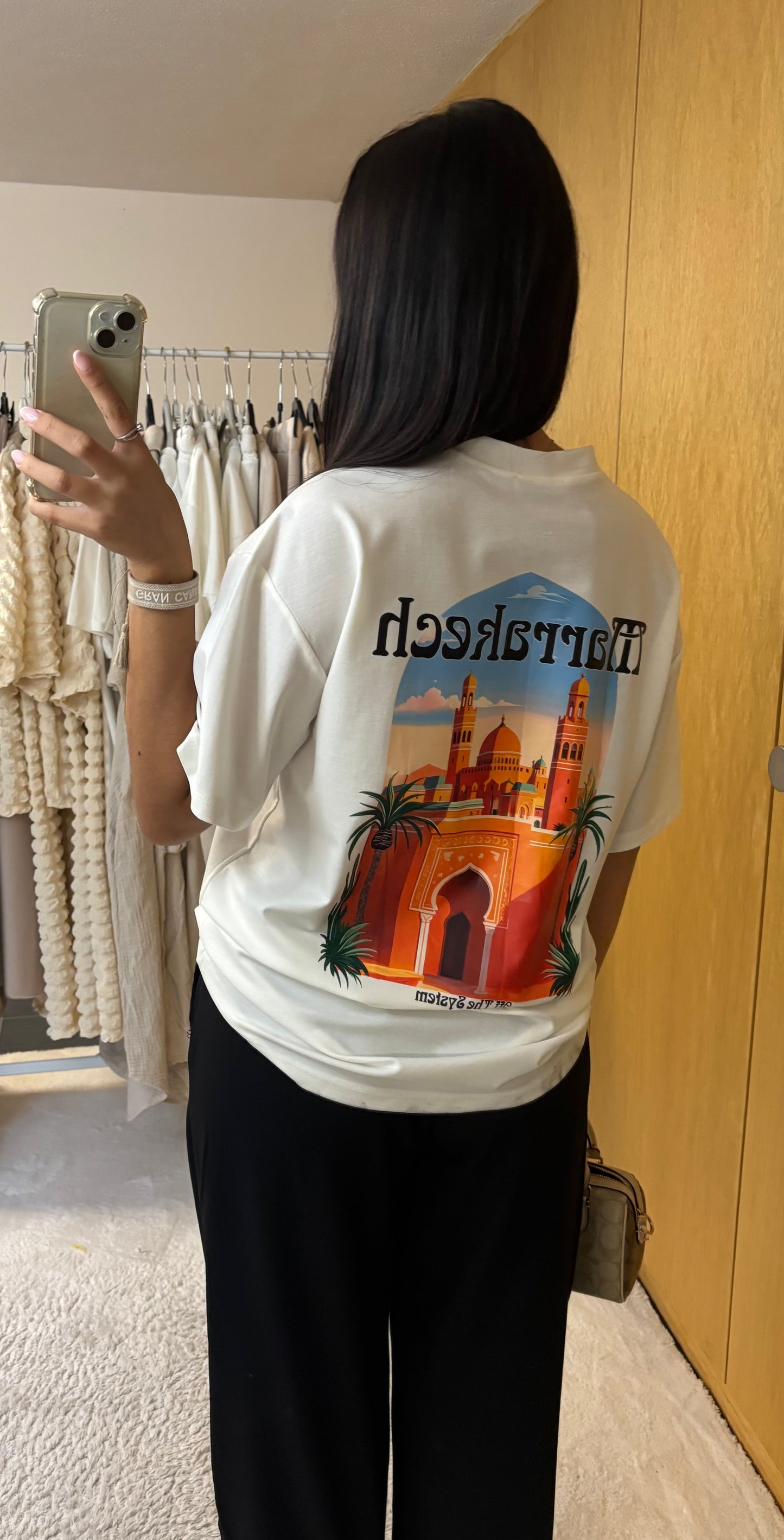 T-shirt Marrakech blanc