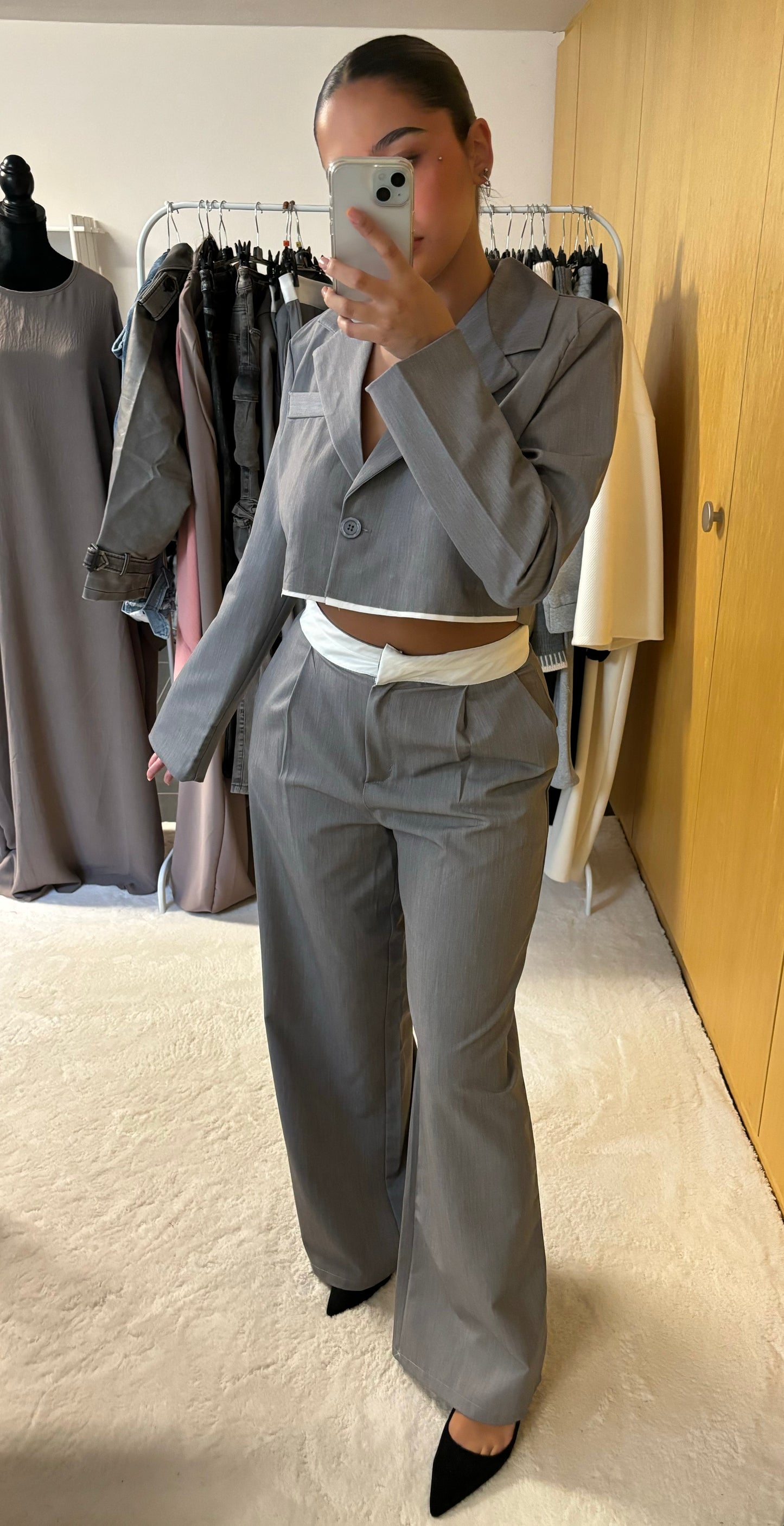 Ensemble tailleur gris