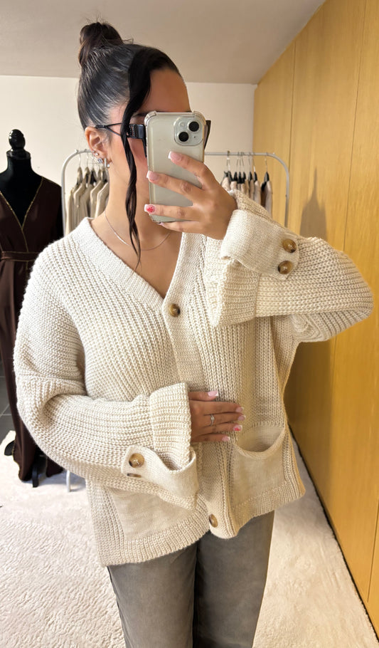 Cardigan Bella beige