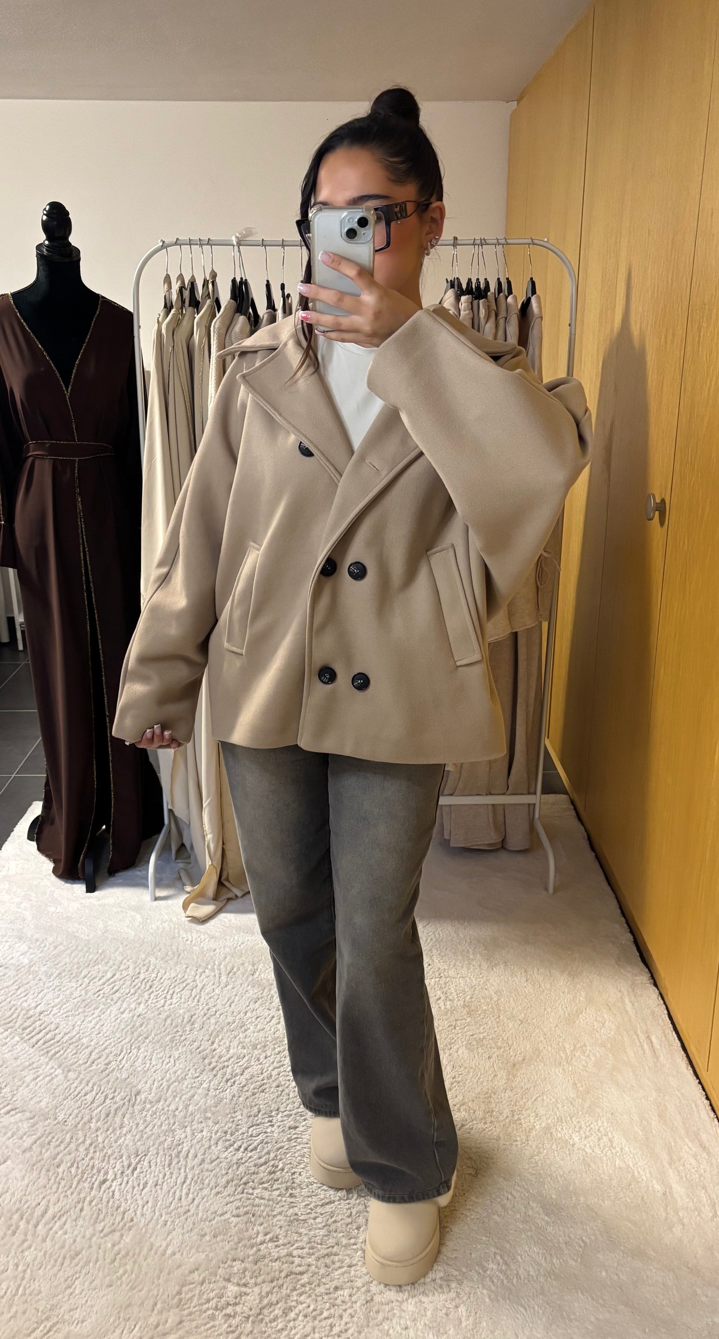 Manteau Lúcia beige